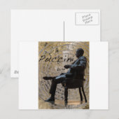 Puccini_Statue_Lucca1 Briefkaart (Voorkant / Achterkant)