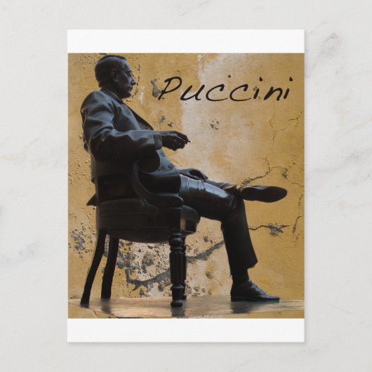 Puccini_Statue_Lucca Briefkaart (Voorkant)
