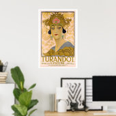 Puccini's Turandot Vintage Operaposter Poster (Thuiskantoor)
