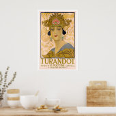 Puccini's Turandot Vintage Operaposter Poster (Keuken)
