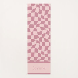 Puce Pink Checkered Yogamat