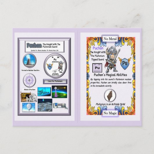 Puchan - Ridder Plutonium Zwaard Briefkaart (Voorkant)