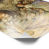 "Puck and a Fairy"-Waterverf van Arthur Rackham Foto Afdruk (Hoek)