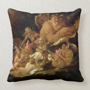 Puck and Fairies, uit 'A Midzomer Night's Dream' Kussen