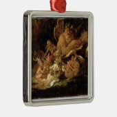 Puck and Fairies, uit 'A Midzomer Night's Dream' Metalen Ornament (Rechts)