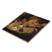 Puck and Fairies, uit 'A Midzomer Night's Dream' Tegeltje (Zijkant)