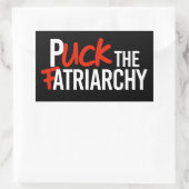 Puck de Fatriarchy Rechthoekige Sticker (Tas)