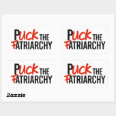 Puck de Fatriarchy Rechthoekige Sticker (Vel)