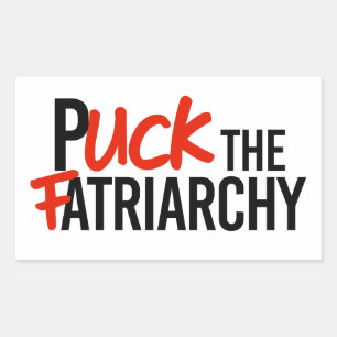 Puck de Fatriarchy Rechthoekige Sticker