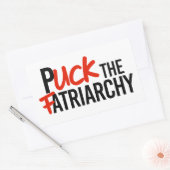 Puck de Fatriarchy Rechthoekige Sticker (Envelop)