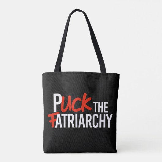 Puck de Fatriarchy Tote Bag (Achterkant)