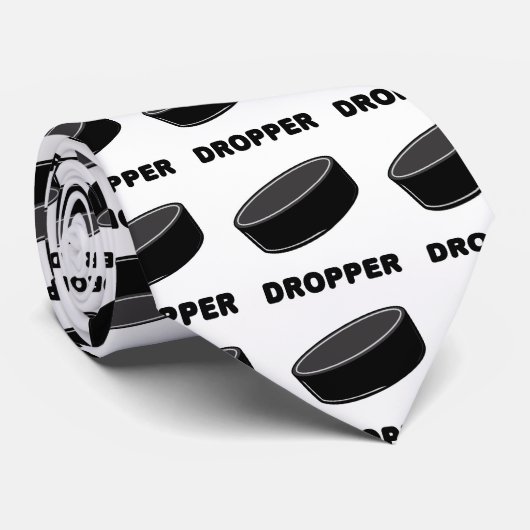 Puck Dropper Stropdas (Opgerold)