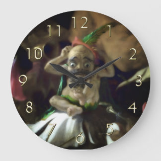 Puck en Fairies (details) Grote Klok