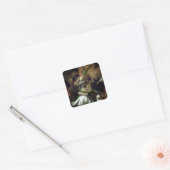 Puck en Fairies (details) Vierkante Sticker (Envelop)