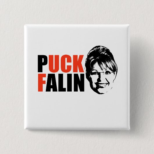 PUCK FALIN T-shirts en cadeautjes Vierkante Button 5,1 Cm (Voorkant)