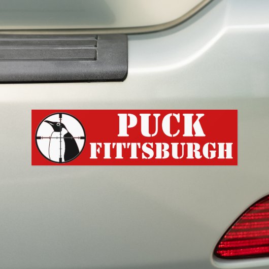 Puck Fittsburgh Bumpersticker (Op auto)