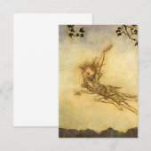 "Puck Flew Through the Air" door Arthur Rackham Bedankkaart (Voorkant / Achterkant)