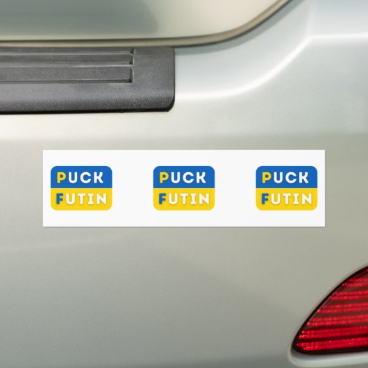 Puck Futin Bumpersticker (Op auto)