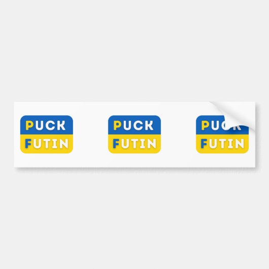 Puck Futin Bumpersticker (Voorkant)
