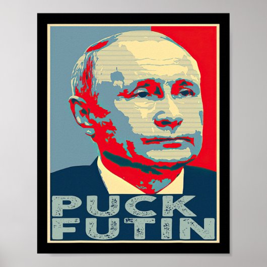 Puck Futin Hope I Stand With Ukraine Poster (Voorkant)