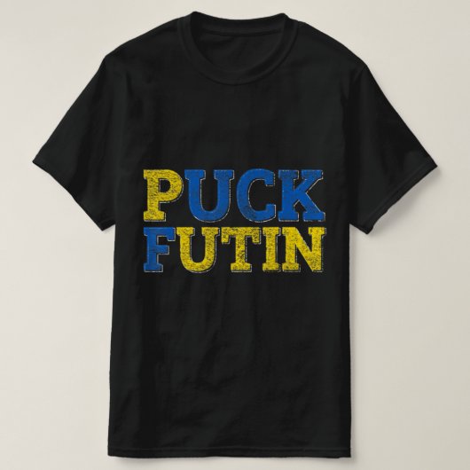 PUCK FUTIN I stand with Ukraine T-shirt (Design voorkant)