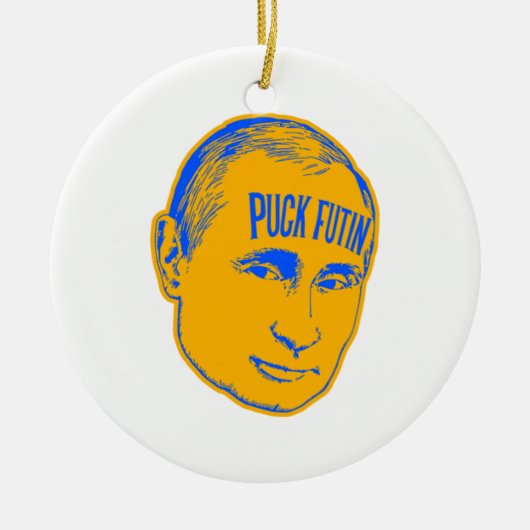 PUCK FUTIN!  KERAMISCH ORNAMENT (Voorkant)