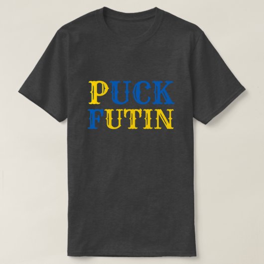 Puck Futin Letter Reverse Ukraine T-Shirt (Design voorkant)