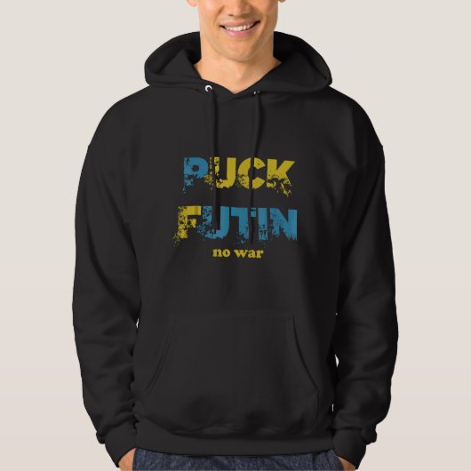 puck futin meme geen oorlog  hoodie (Voorkant)