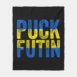 Puck Futin Meme I stand-by Oekraïne Lov Fleece Deken