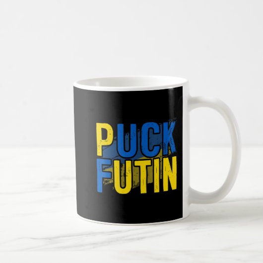 Puck Futin Meme I stand-by Oekraïne Lov Koffiemok (Rechts)