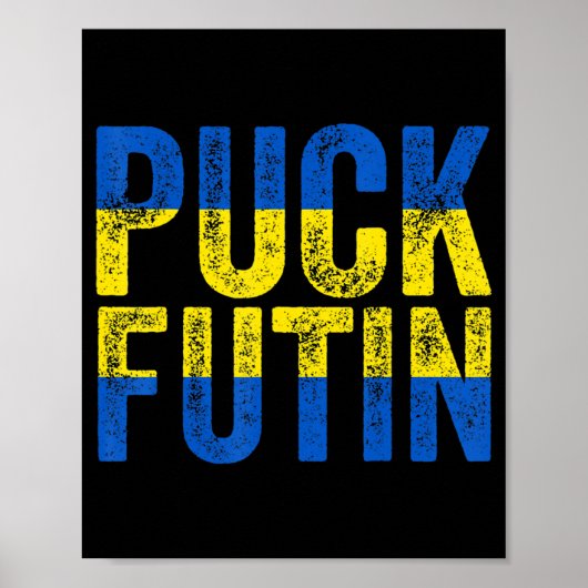 Puck Futin Meme I stand-by Oekraïne Lov Poster (Voorkant)