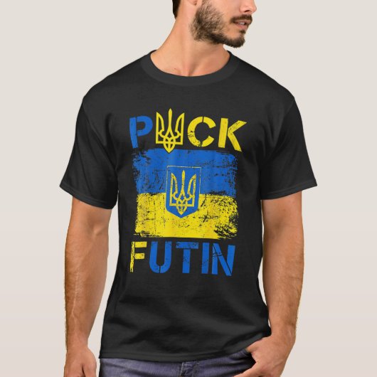 Puck Futin Meme I stand-by Oekraïne Lov T-shirt (Voorkant)