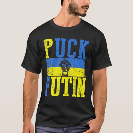 Puck Futin Meme I stand-by Oekraïne Lov T-shirt (Voorkant)
