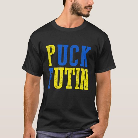 Puck Futin Meme I stand with Ukraine Support T-shirt (Voorkant)