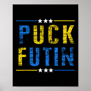 Puck Futin Meme Ik sta achter Oekraine Oekraïense  Poster