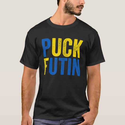 Puck Futin Pro Peace Ukraine Support T-shirt (Voorkant)