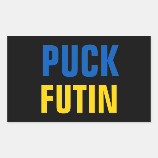 Puck Futin Rechthoekige Sticker (Voorkant)