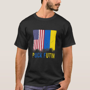 Puck Futin stand with Ukraine steunt Oekraïense re T-shirt