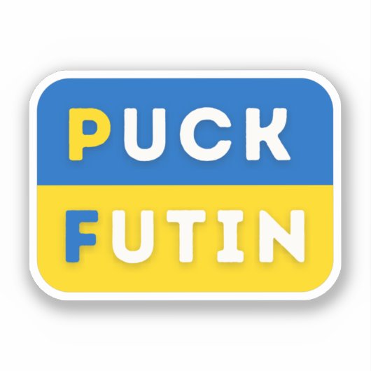Puck Futin Sticker (Voorkant)
