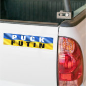 Puck Futin Sticker Oekraïense vlag steunt Oekraïne (Op Truck)