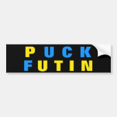 Puck Futin Sticker Oekraïense vlag steunt Oekraïne (Voorkant)