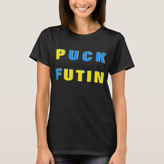 Puck Futin T-shirt Ukraine ondersteunt de Oekraïen (Voorkant)