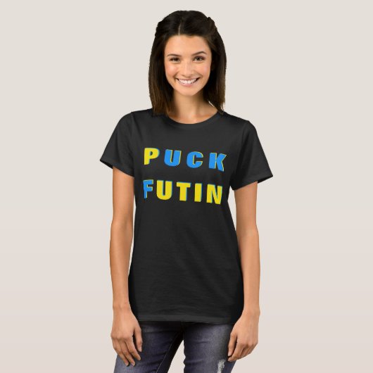 Puck Futin T-shirt Ukraine ondersteunt de Oekraïen (Voorkant volledig)