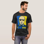 Puck Futin Ukraine Flag American Flag Support Ukra T-shirt (Voorkant volledig)