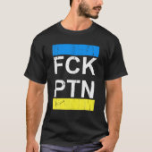 Puck Futin Ukraine Flag Support Oekraïne T-shirt (Voorkant)