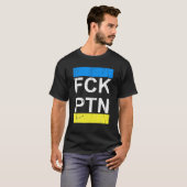 Puck Futin Ukraine Flag Support Oekraïne T-shirt (Voorkant volledig)