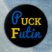 Puck Futin Ukraine steunt Oekraïense solidariteit Ronde Button 5,7 Cm