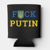 Puck Futin Ukraine steunt Oekraïne Blikjeskoeler (Achterkant)