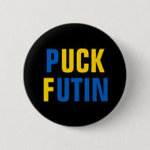 Puck Futin Ukraine steunt Oekraïne Ronde Button 5,7 Cm (Voorkant)