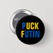 Puck Futin Ukraine steunt Oekraïne Ronde Button 5,7 Cm (Voorkant /achterkant)